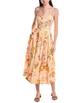 Julia Jordan Light Linen-Blend Maxi Dress