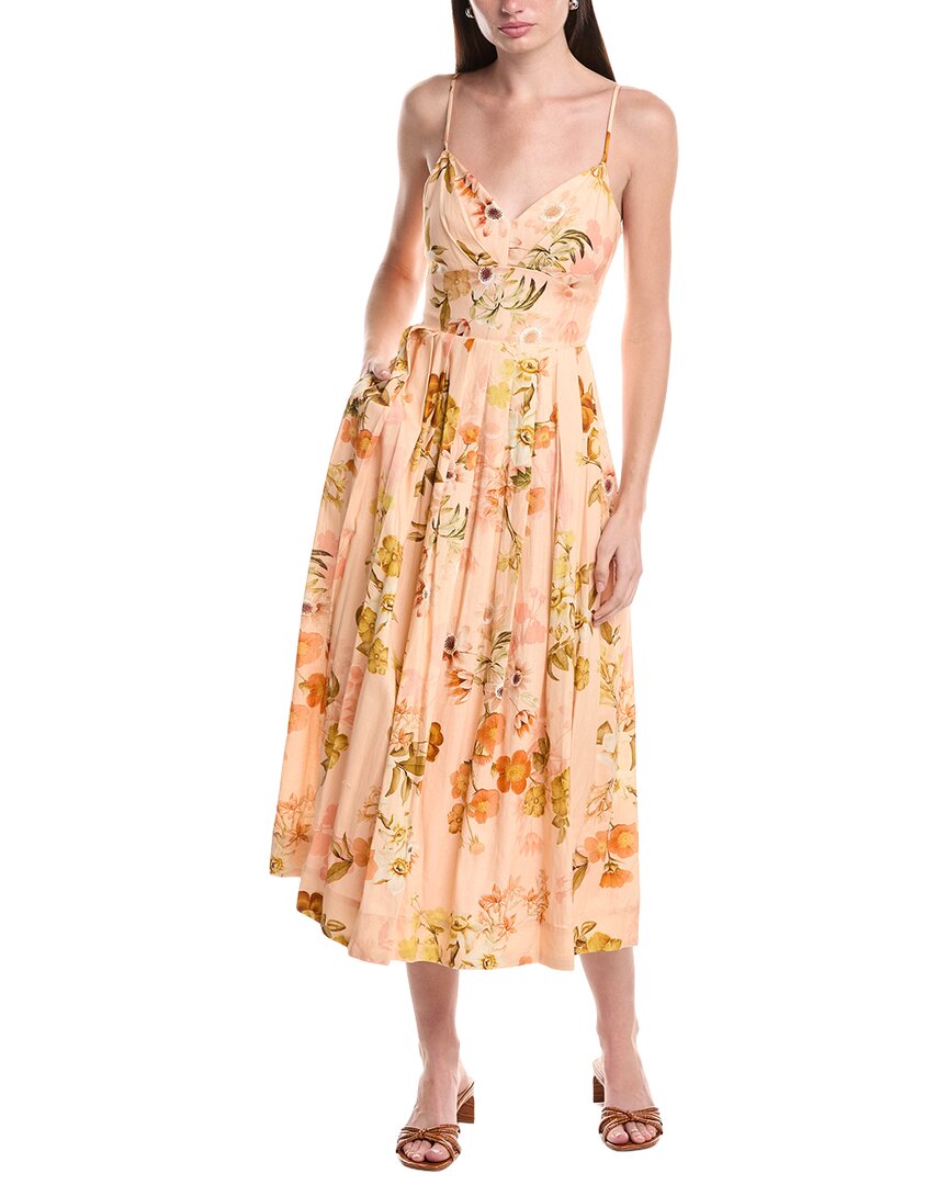 Julia Jordan Light Linen-Blend Maxi Dress