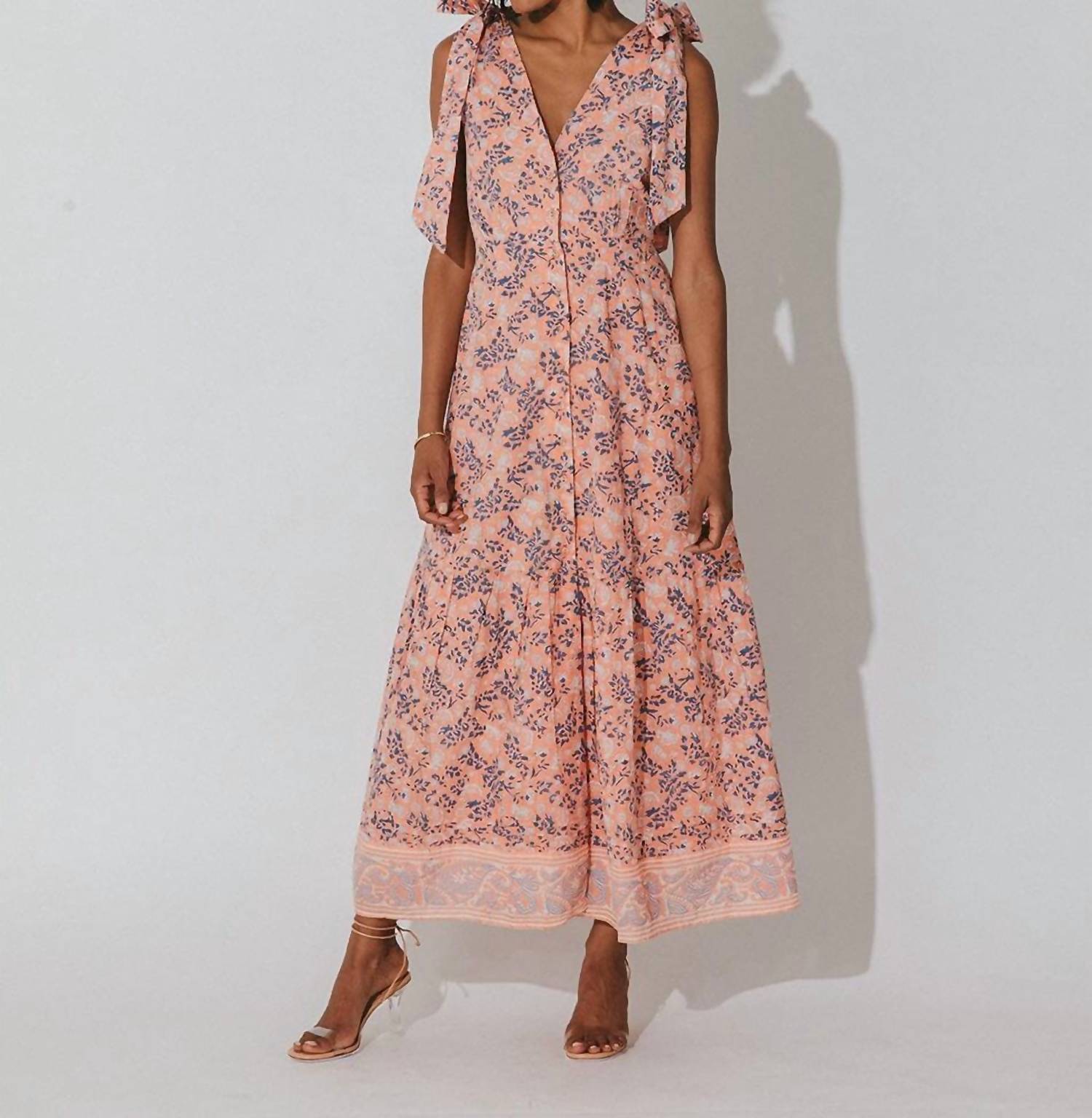 Astrid Ankle Dress In Positano Floral