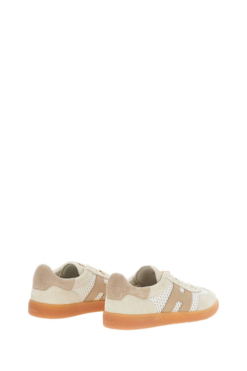 Beige Hogan Cool Allacciato Crochet Sneakers