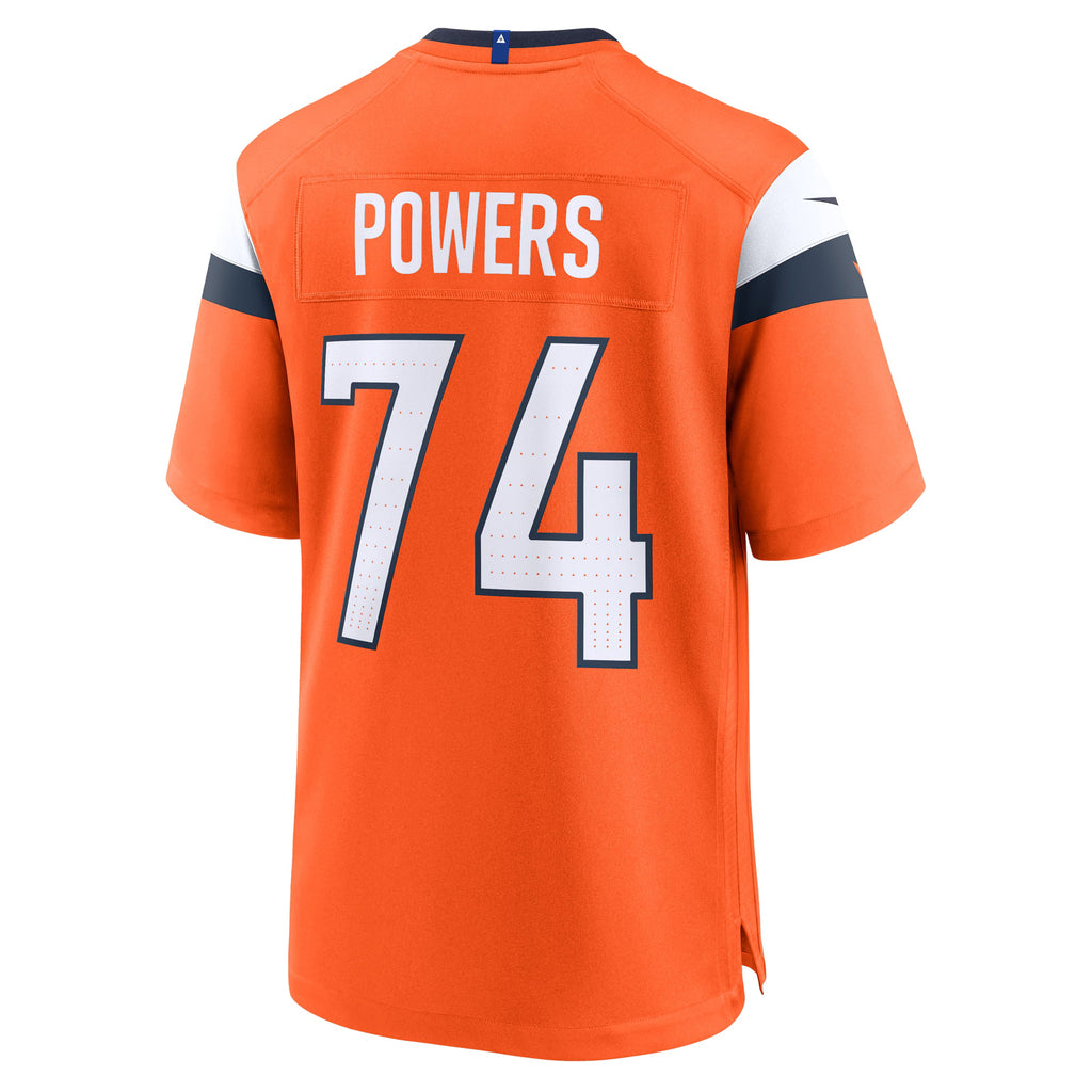 Denver Broncos Ben Powers Orange Team Game Jersey