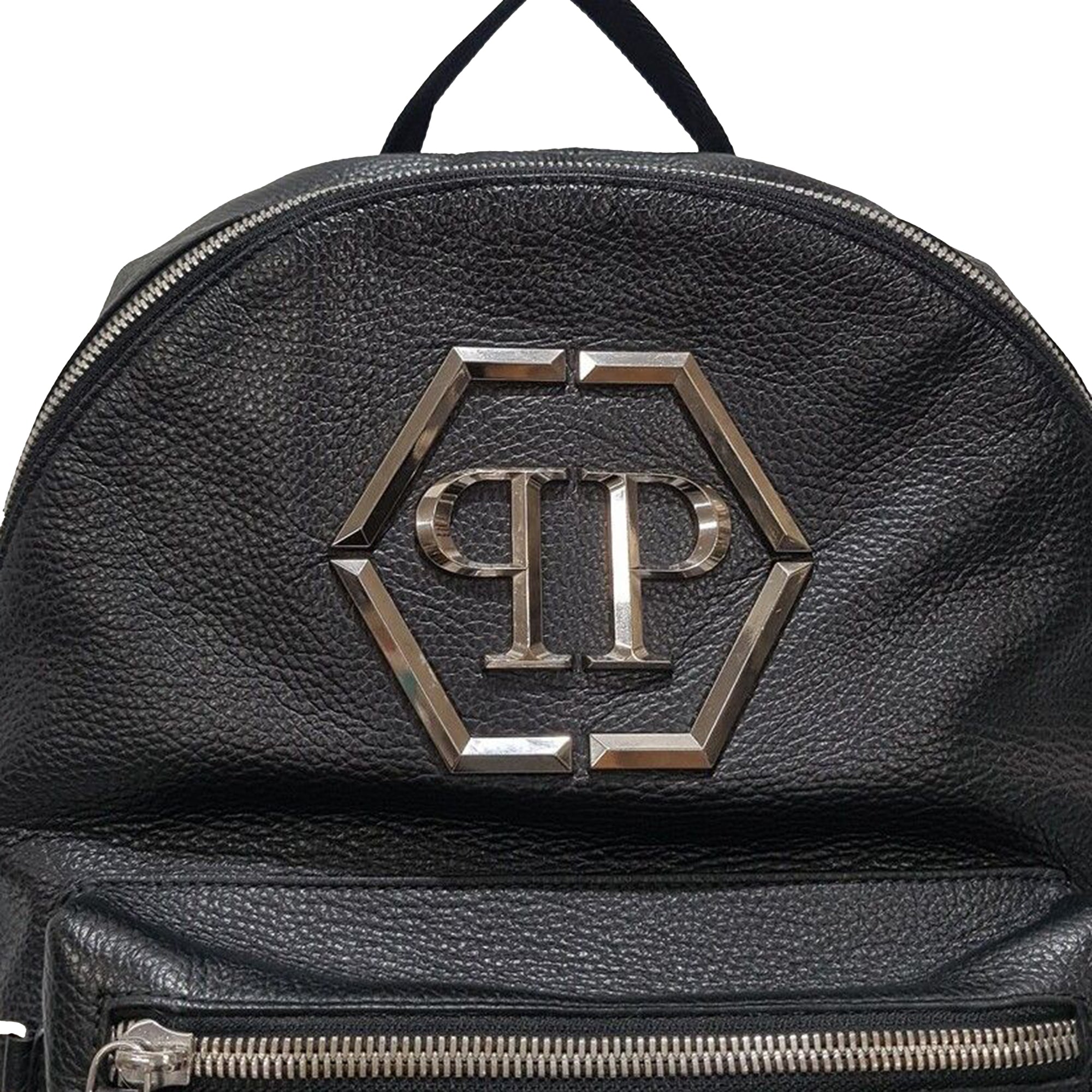 Black Leather Backpack
