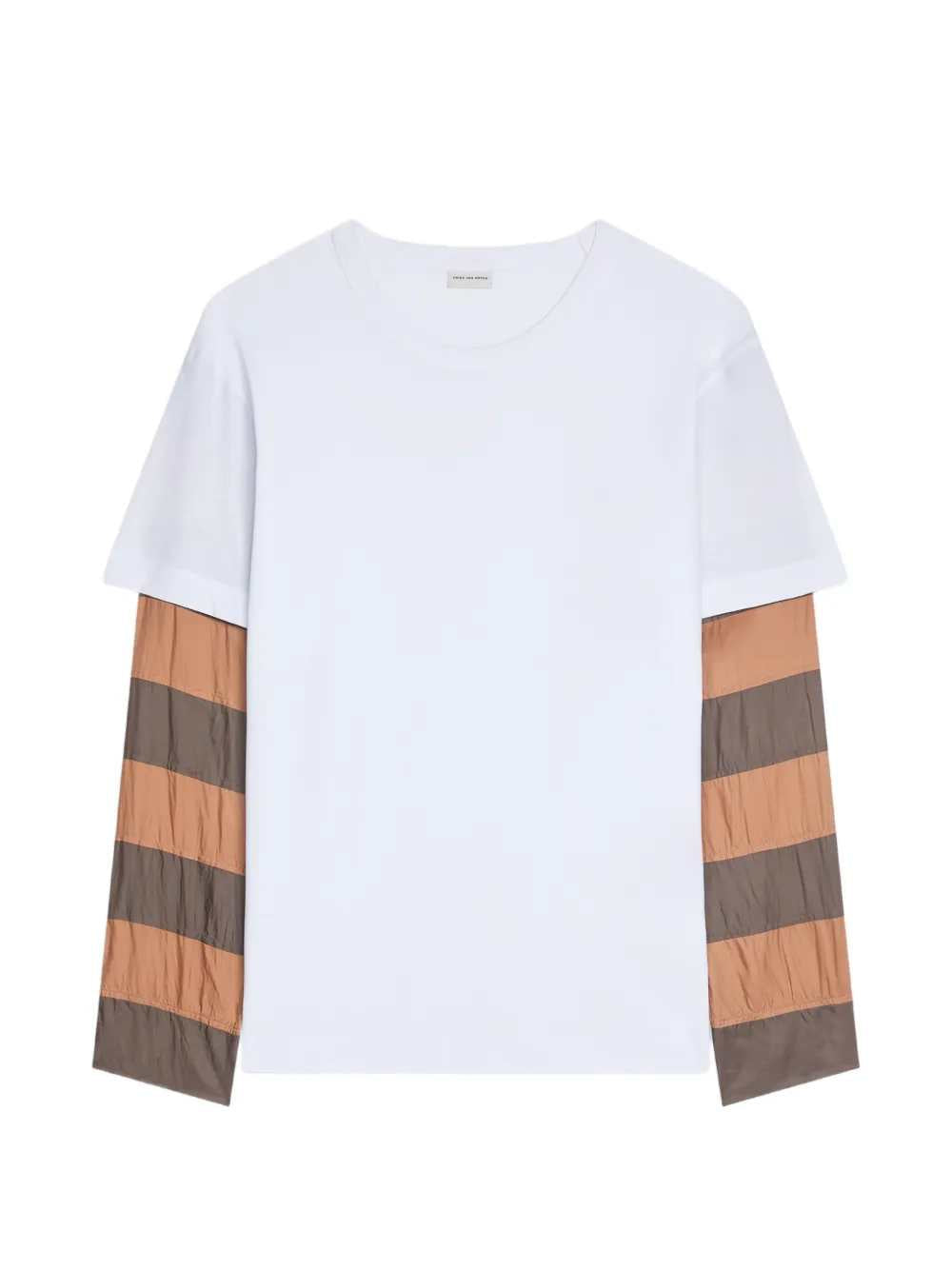 Dries Van Noten Men T-Shirt With Contrasting Sleeves