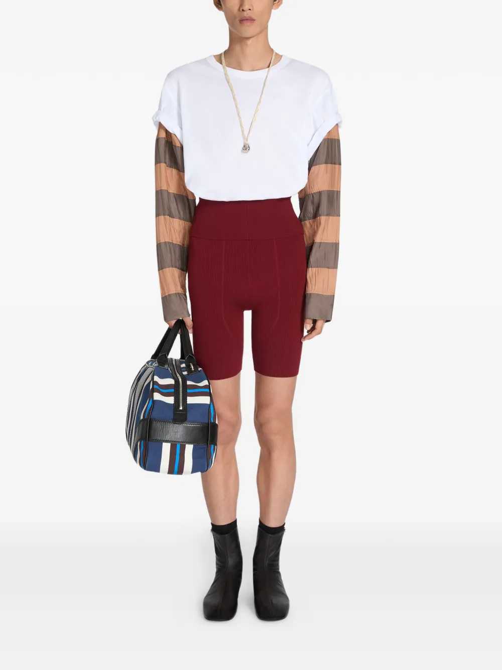 Dries Van Noten Men T-Shirt With Contrasting Sleeves