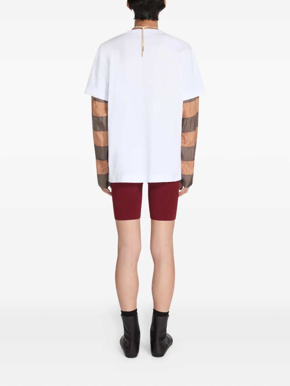 Dries Van Noten Men T-Shirt With Contrasting Sleeves