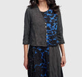 Capricorn Crop Cardigan In Blue