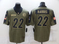Men's Pittsburgh Steelers Najee Harris #22 Brown Game jersey