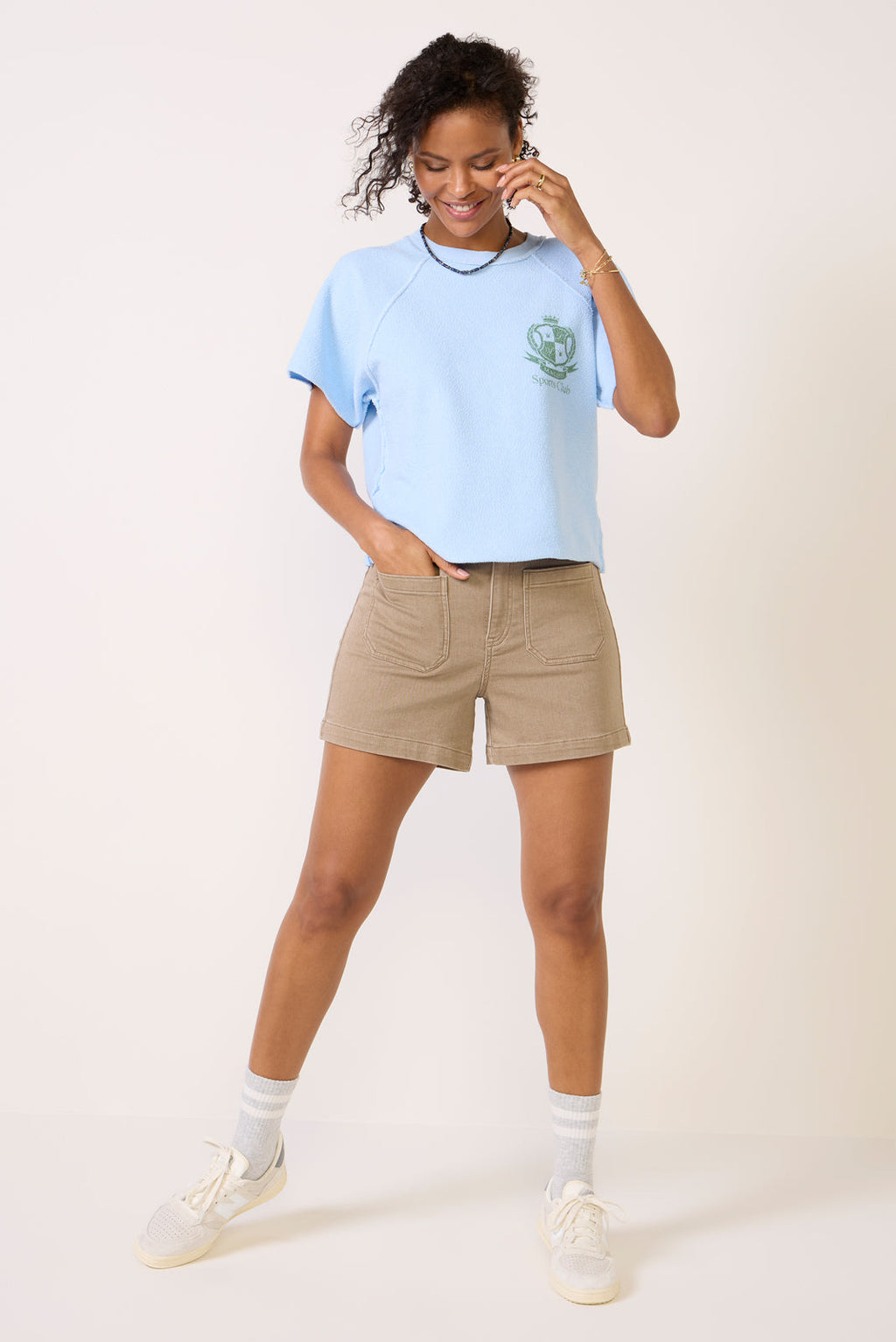 Women's Sports Club Cut Off Sweatshirt