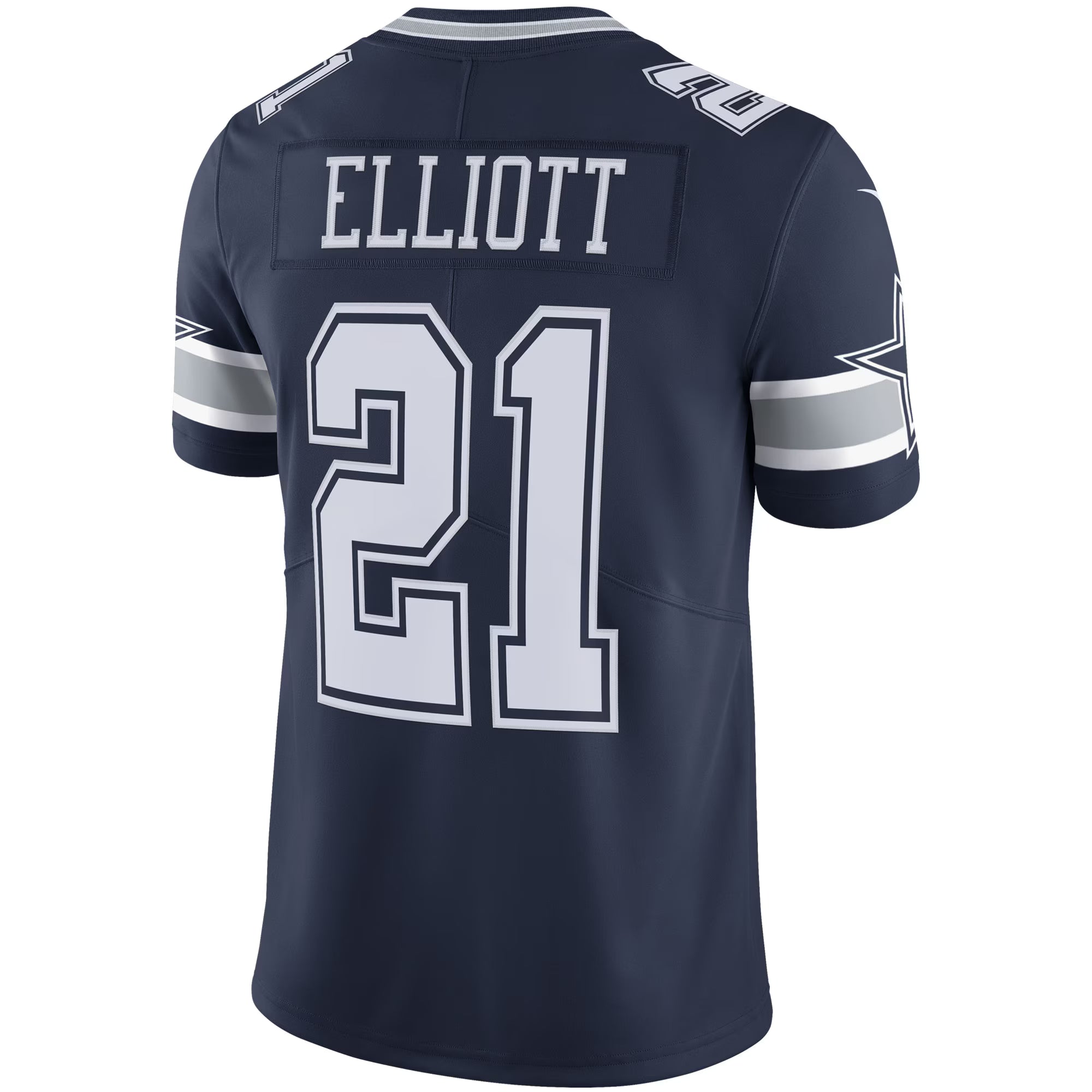 Dallas Cowboys Ezekiel Elliott Navy Vapor Limited Jersey