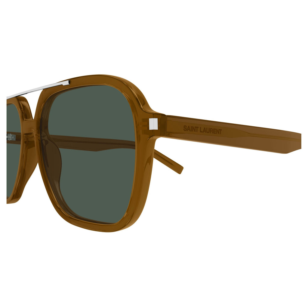 Oversized Square Frame Sunglasses With Silver Accents