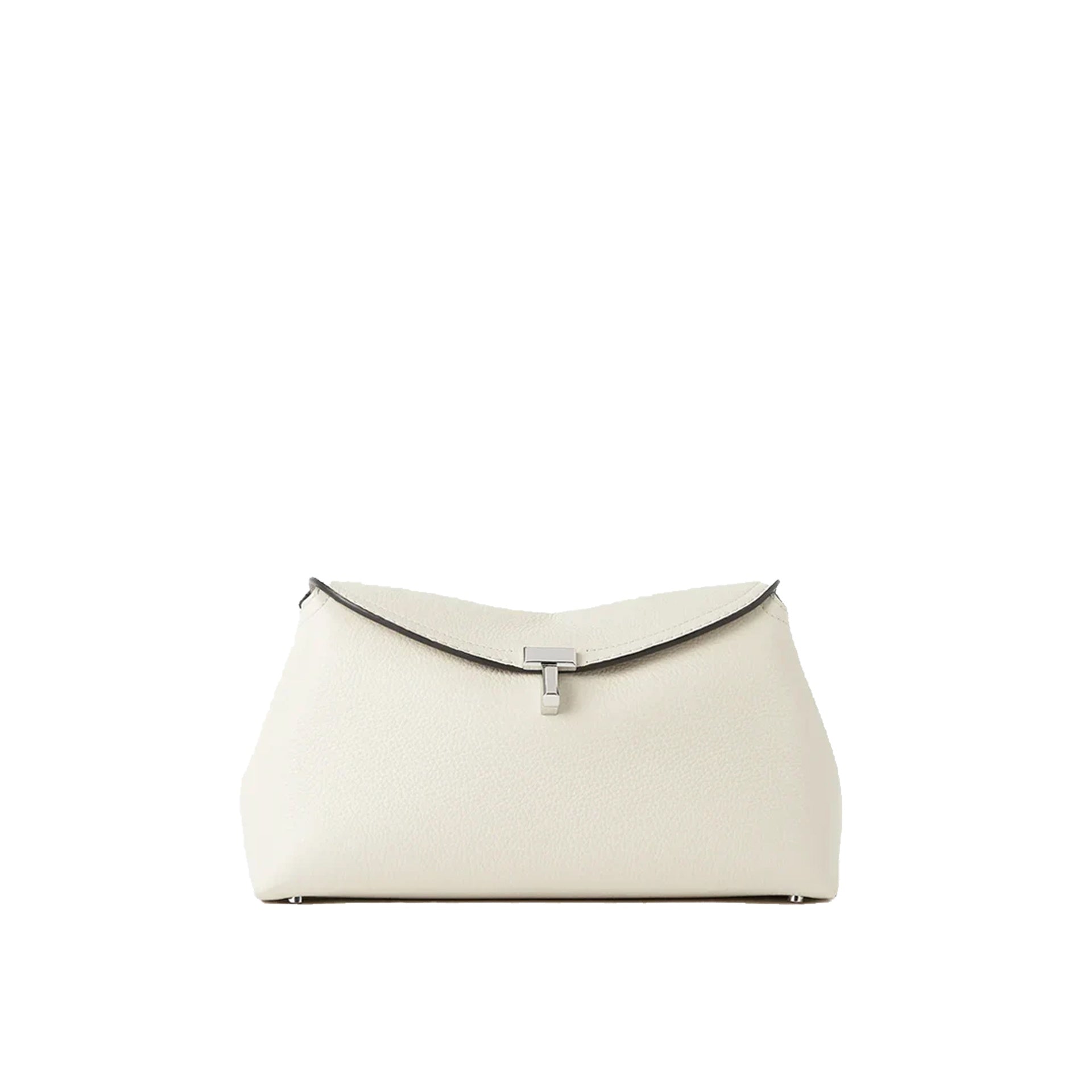 Toteme T-Lock Leather Clutch Bag Women