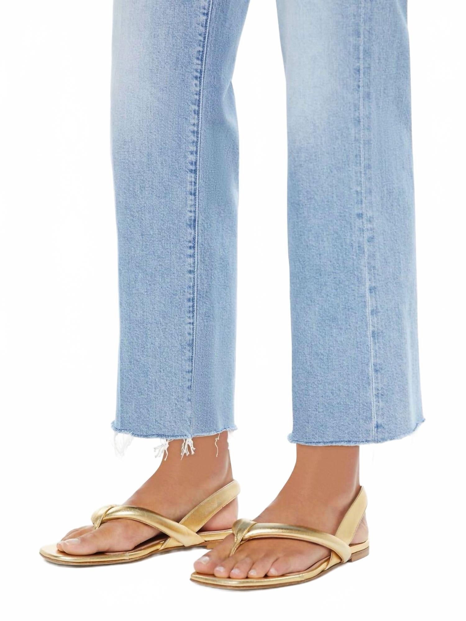 Mid Rise Rambler Zip Ankle Fray Jeans In Comeback Kid