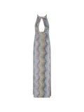 Missoni Women Long Lamé Dress With Sequins And Cutouts