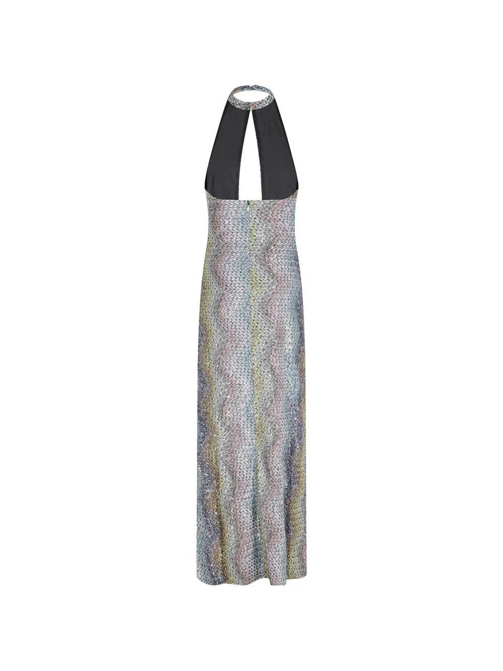 Missoni Women Long Lamé Dress With Sequins And Cutouts