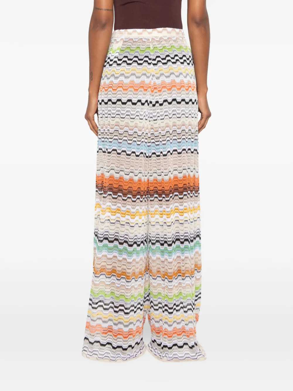Missoni Women Zigzag Knit Palazzo Pants