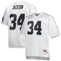 Las Vegas Raiders Bo Jackson Mitchell & Ness White Big & Tall 1988 Retired Player Replica Jersey