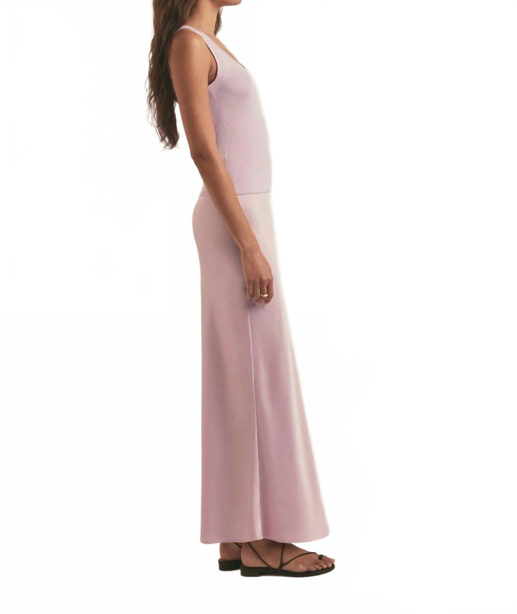 Ribbed Tank Top In Pink