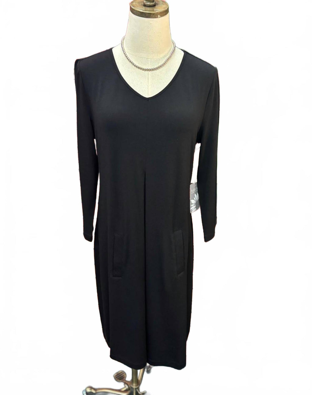 Women's Core Travel Wrinkle-Free Midi Dress In Black