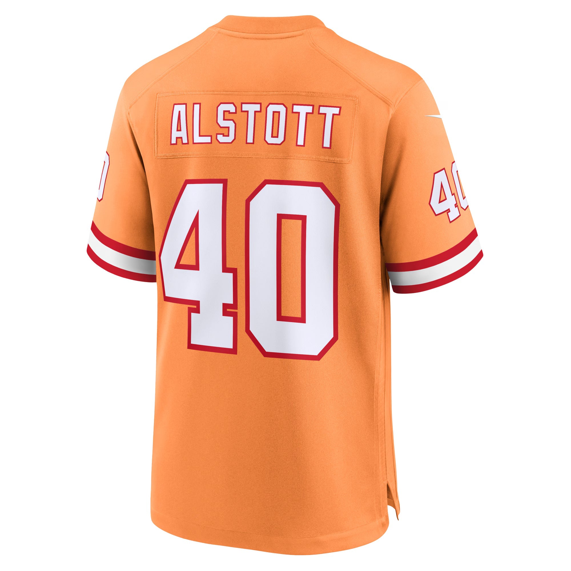 Tampa Bay Buccaneers Mike Alstott Orange Throwback Game Jersey
