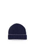 Brunello Cucinelli Men Cashmere Rib Knit Beanie