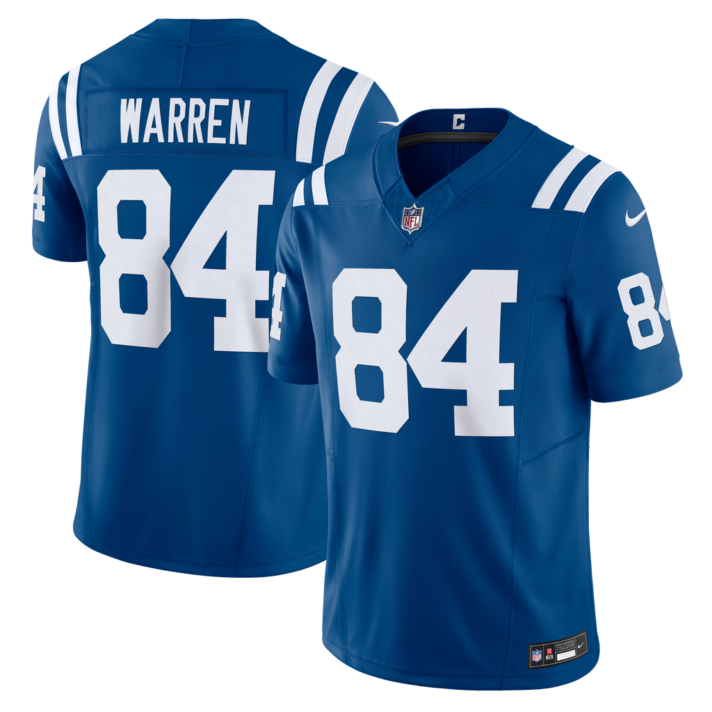 Indianapolis Colts Tyler Warren Royal Team Vapor F.U.S.E. Limited Jersey