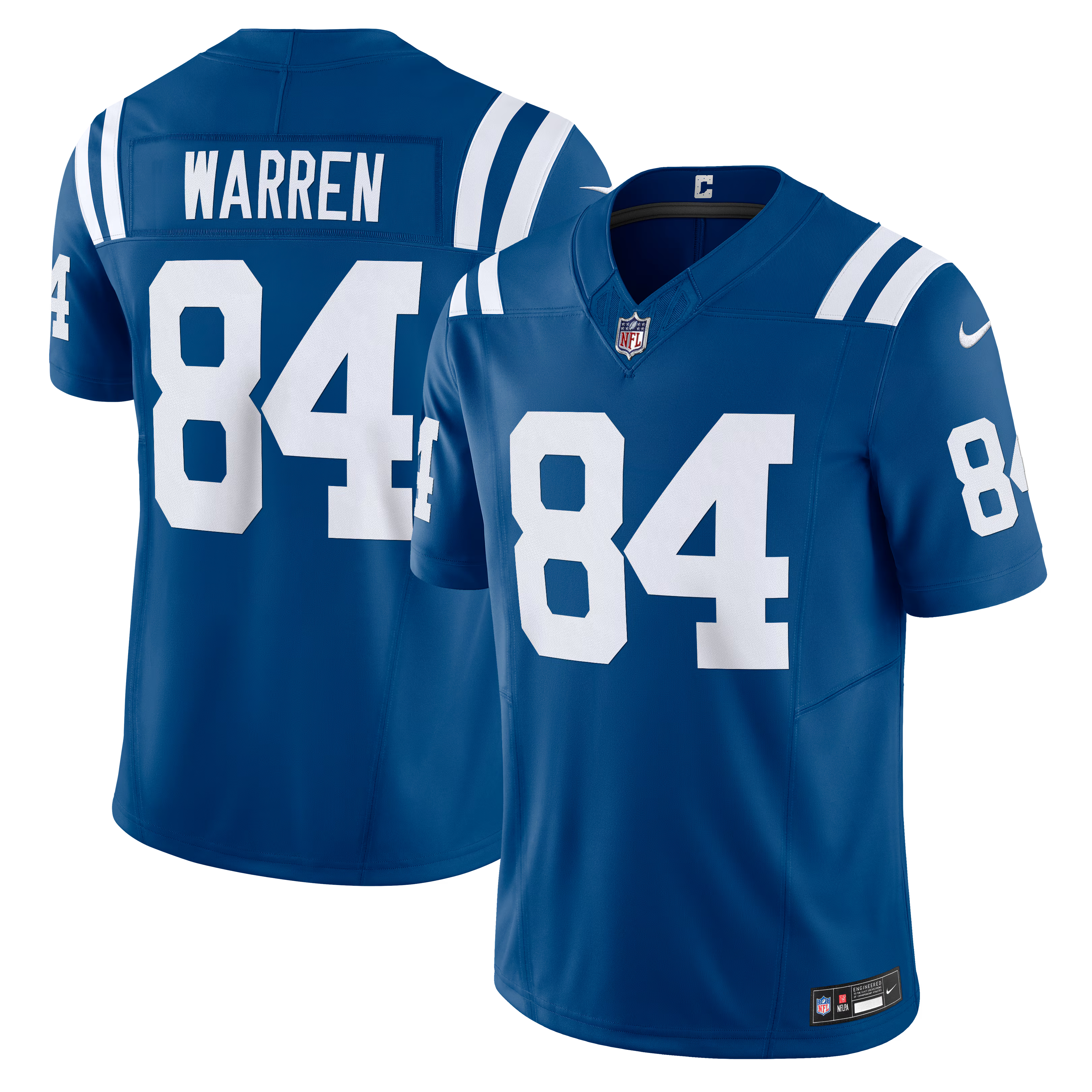 Indianapolis Colts Tyler Warren Royal Team Vapor F.U.S.E. Limited Jersey