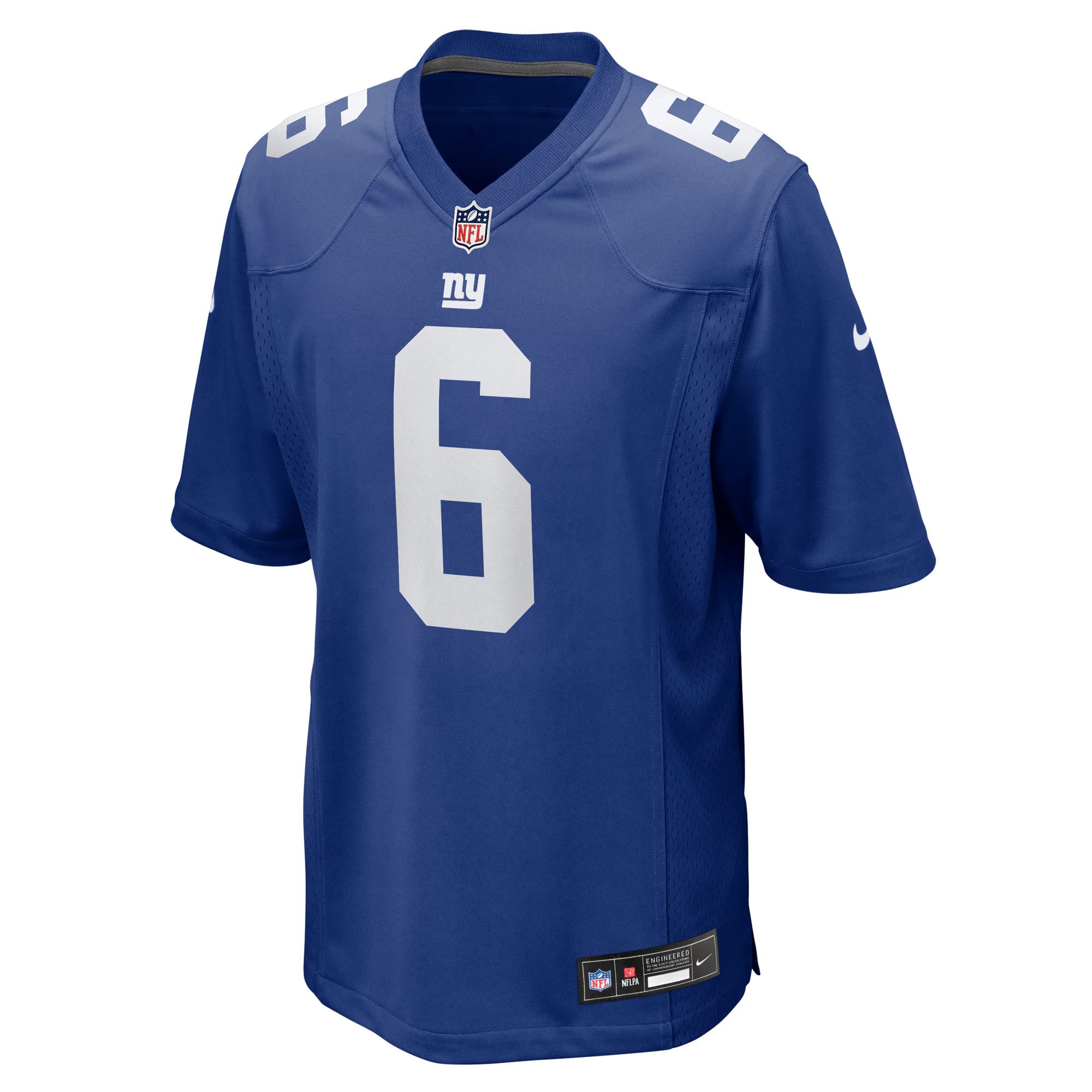 New York Giants Jaxson Dart Royal 2025 NFL Draft First Round Pick Game Jersey