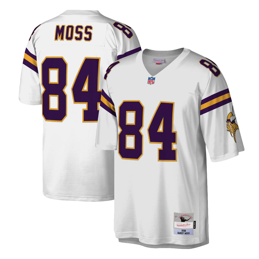 Minnesota Vikings Randy Moss Mitchell & Ness White Legacy Replica Jersey