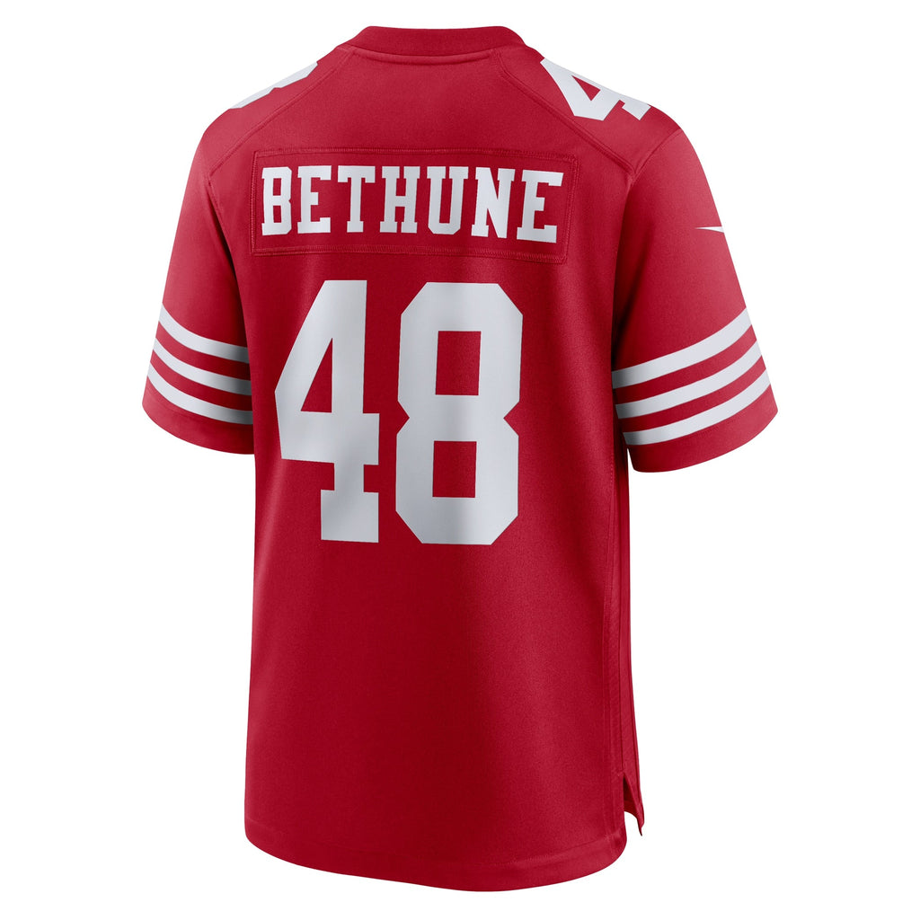 San Francisco 49ers Tatum Bethune Scarlet Game Jersey