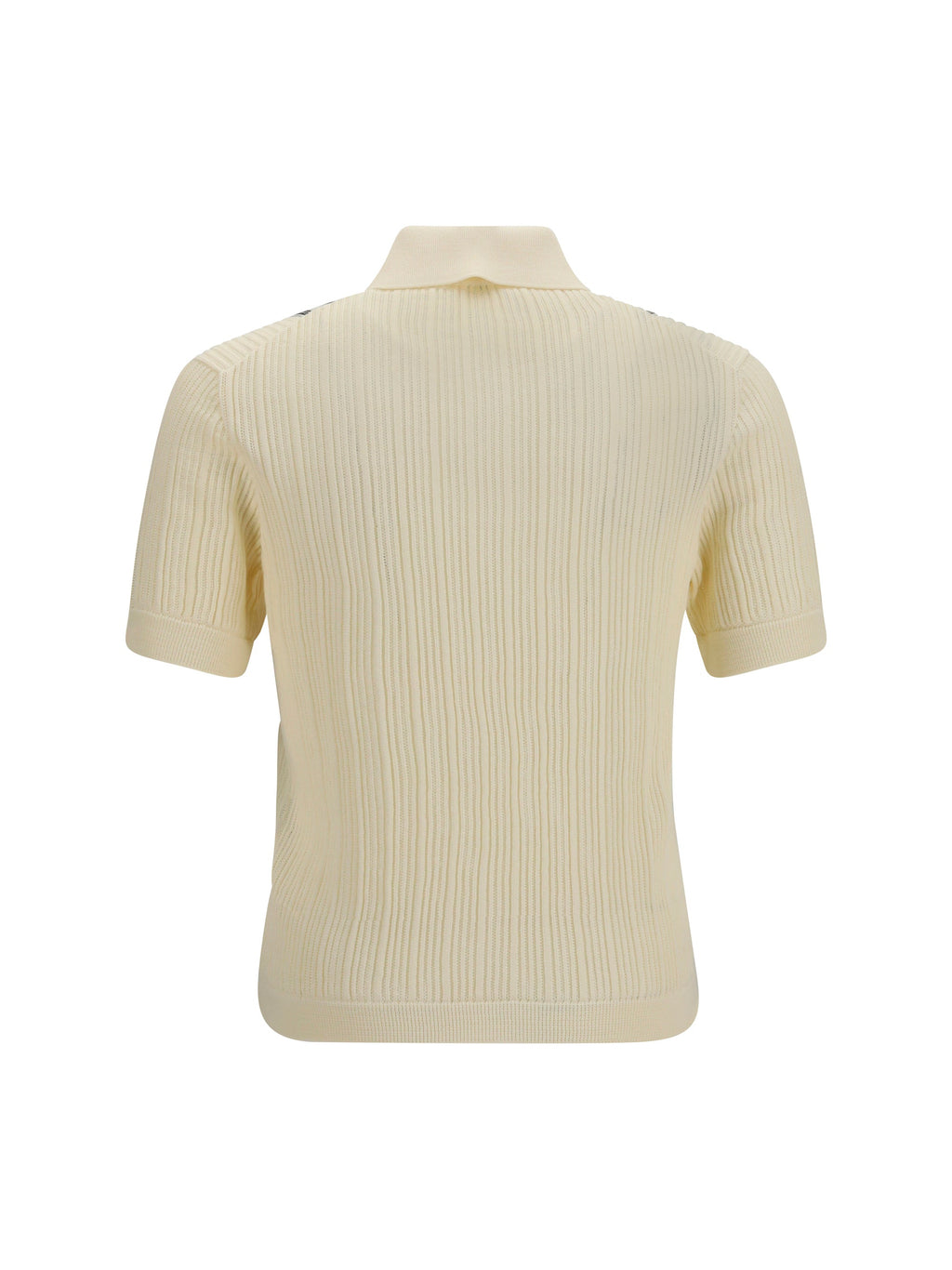 Versace Men Jacquard Cotton Knit Polo