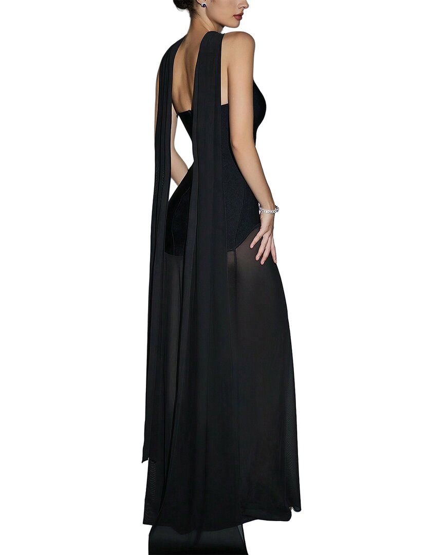 Ariel Tesoro Solid Maxi Dress