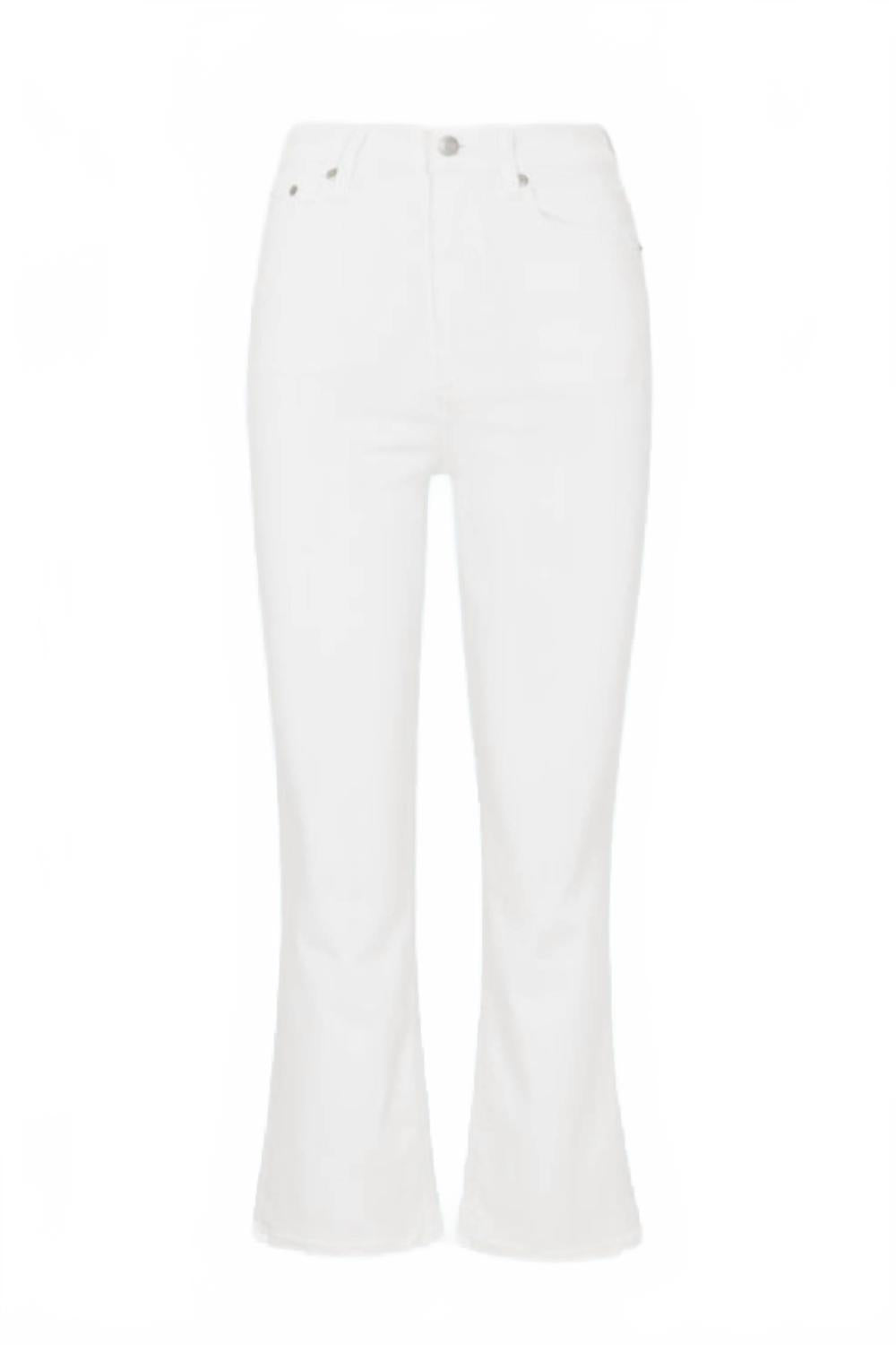 Lennon High Waist Ankle Bootcut Jeans In Vivid White