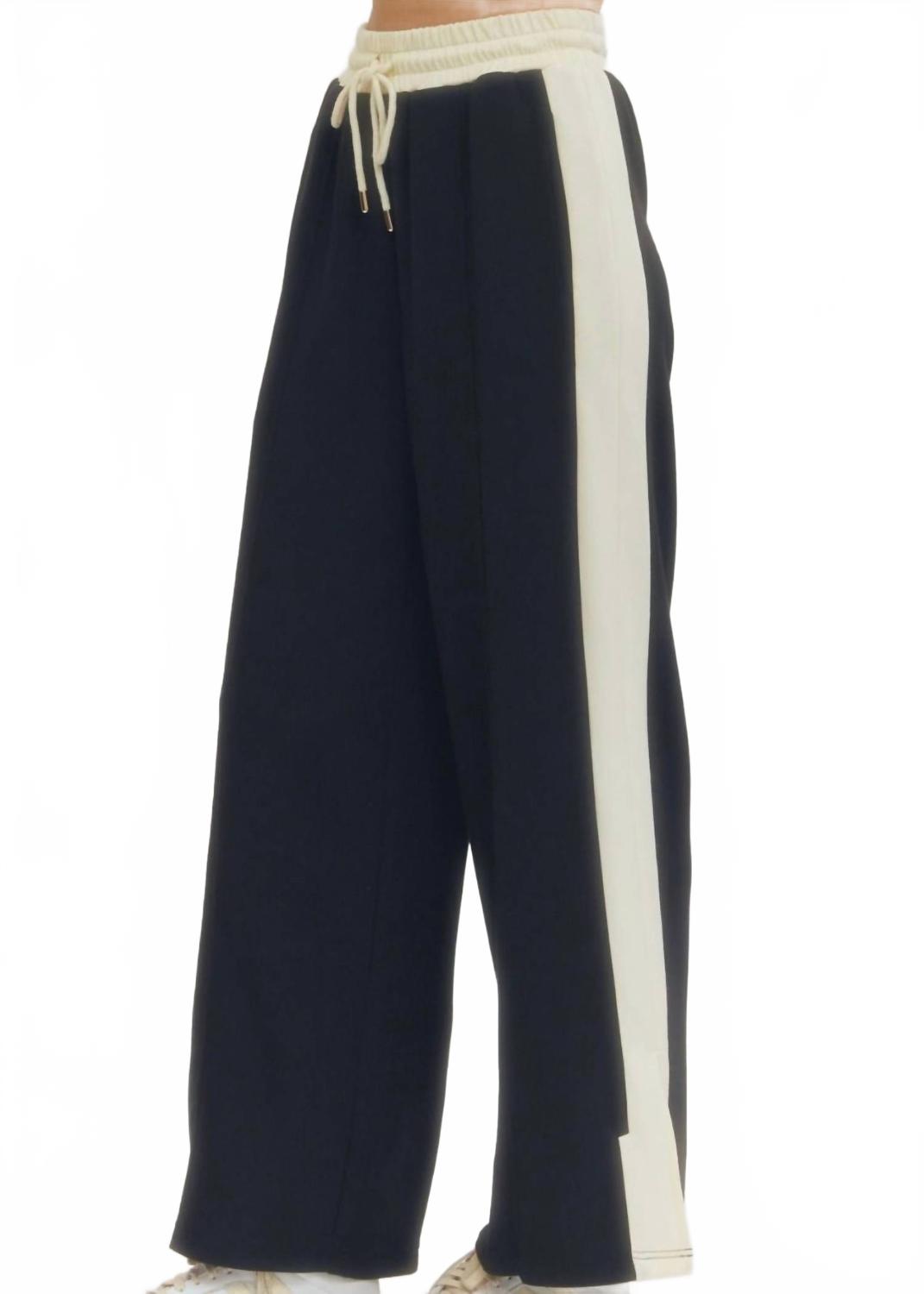 Jen Wide Leg Pants In Black