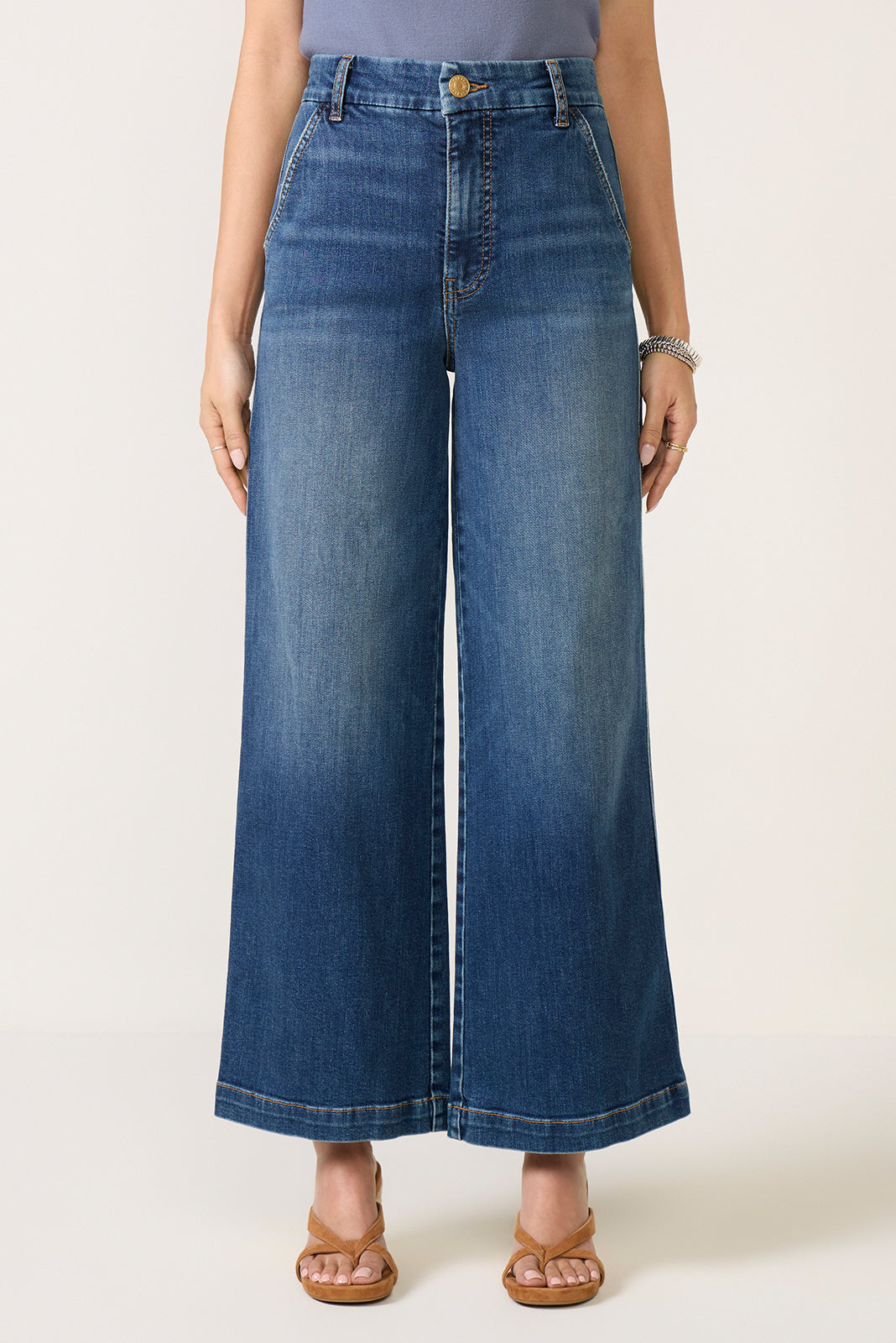 Women's Petite Jodi Trouser Wide Leg Jean