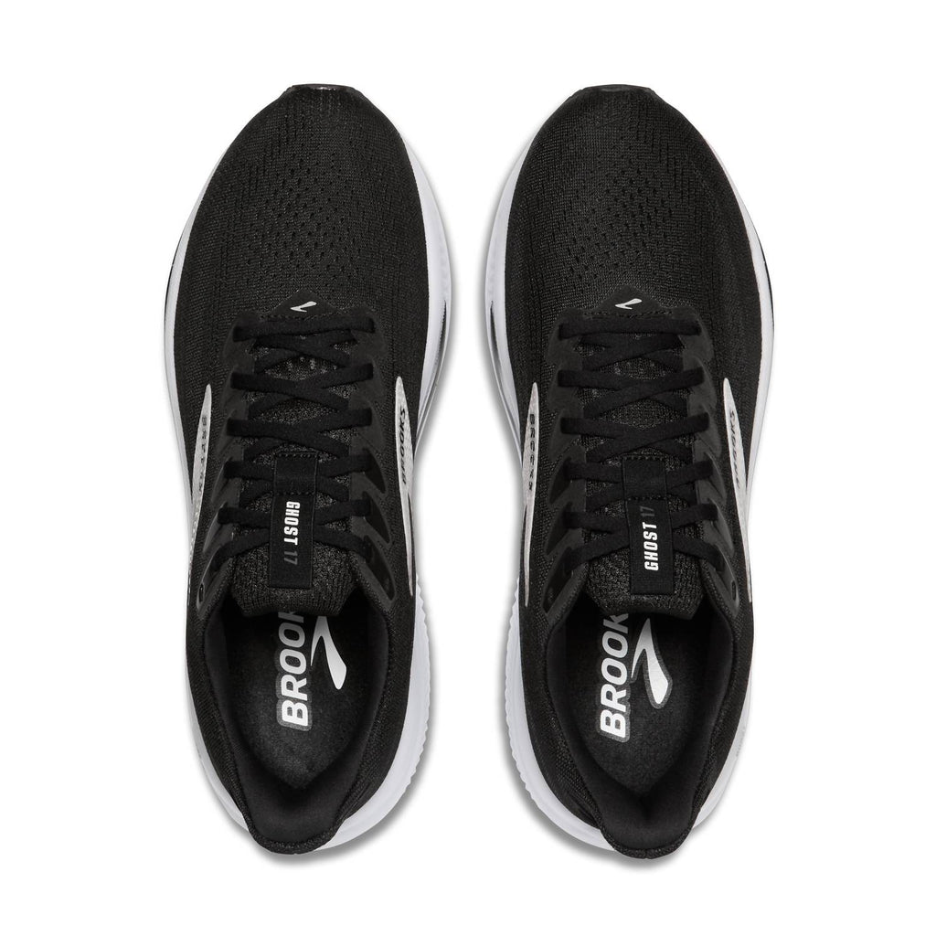 Men's Ghost 17 Running Shoes In Black/white