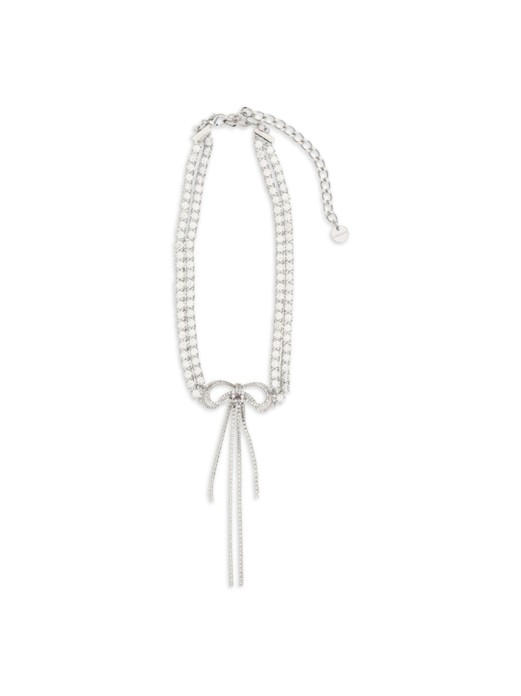 Self-Portrait Women Crystal Double Bow Choker