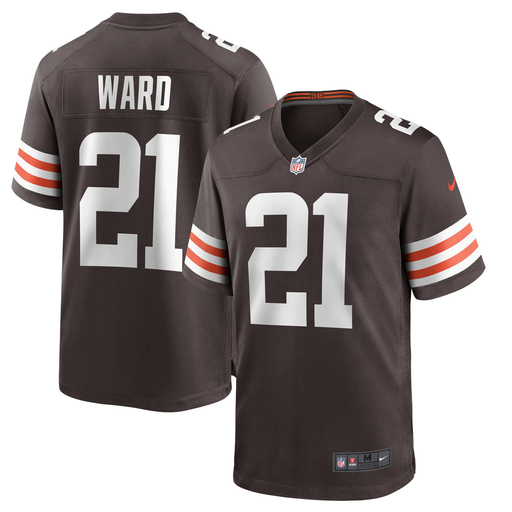 Cleveland Browns Denzel Ward Brown Player Game Jersey