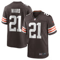 Cleveland Browns Denzel Ward Brown Player Game Jersey