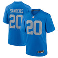 Detroit Lions Barry Sanders Blue Alternate Game Jersey