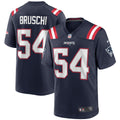 New England Patriots Tedy Bruschi Navy Game Retired Player Jersey