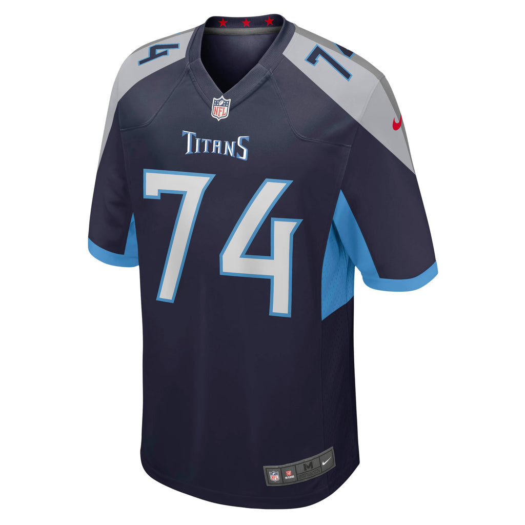 Tennessee Titans Bruce Matthews Navy Retired Player Jersey