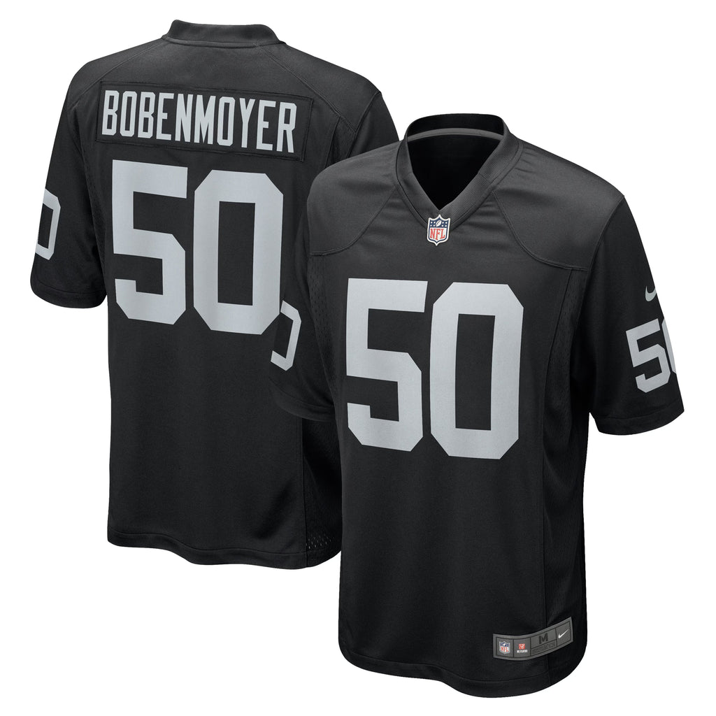 Las Vegas Raiders Jacob Bobenmoyer Black Game Player Jersey