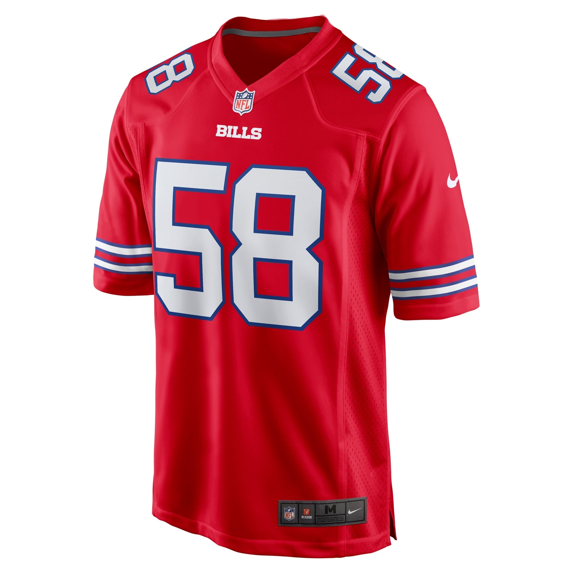 Buffalo Bills Matt Milano Red Alternate Game Jersey