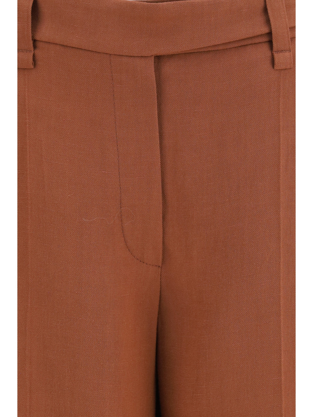 Brunello Cucinelli Women Cigarette Pants In Fluid Viscose And Linen Twill