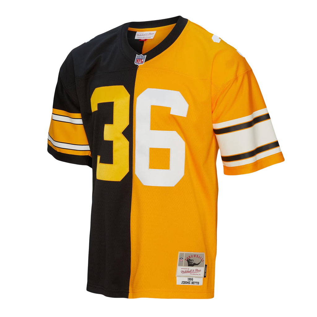 Pittsburgh Steelers Jerome Bettis Mitchell & Ness Black/Gold 1996 Split Legacy Replica Jersey
