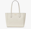 NWT Kate Spade Leather Staci Medium Tote In Meringue