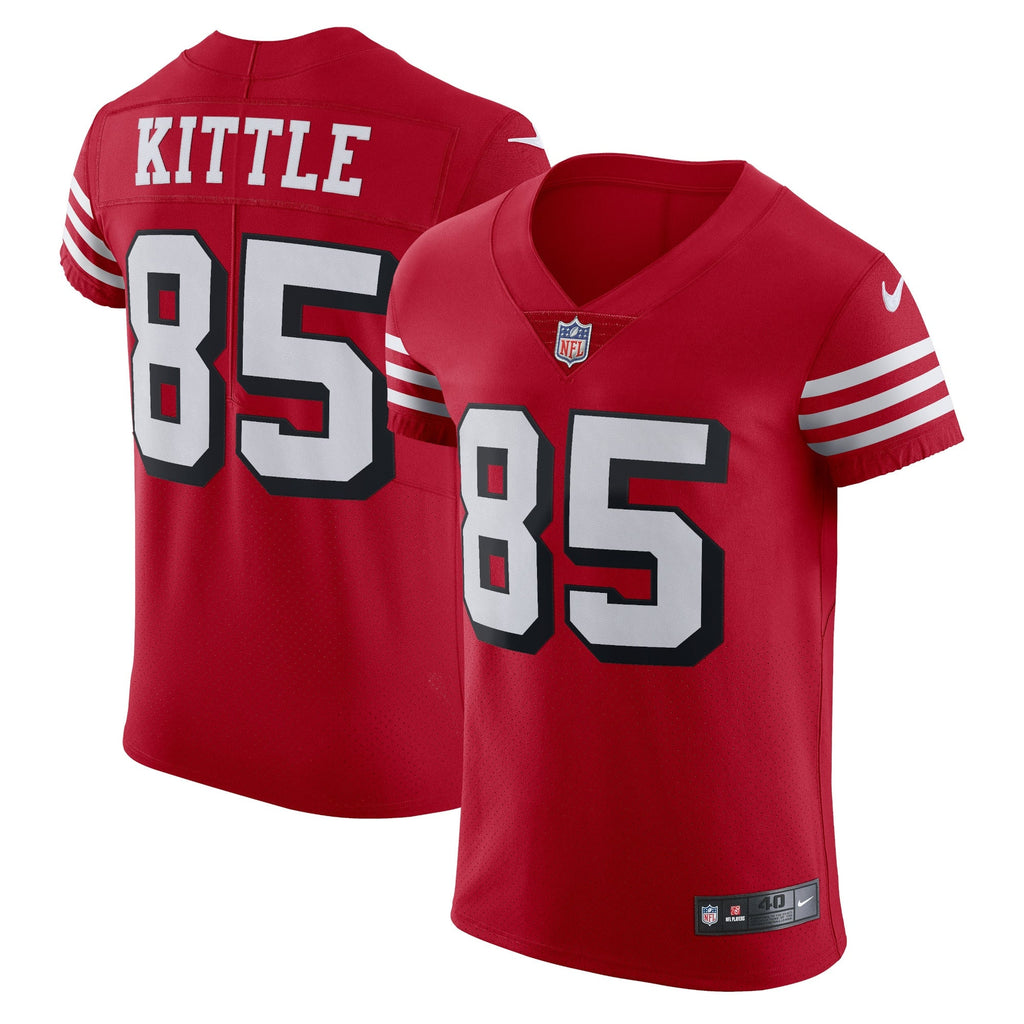 San Francisco 49ers George Kittle Scarlet Alternate Vapor Elite Jersey
