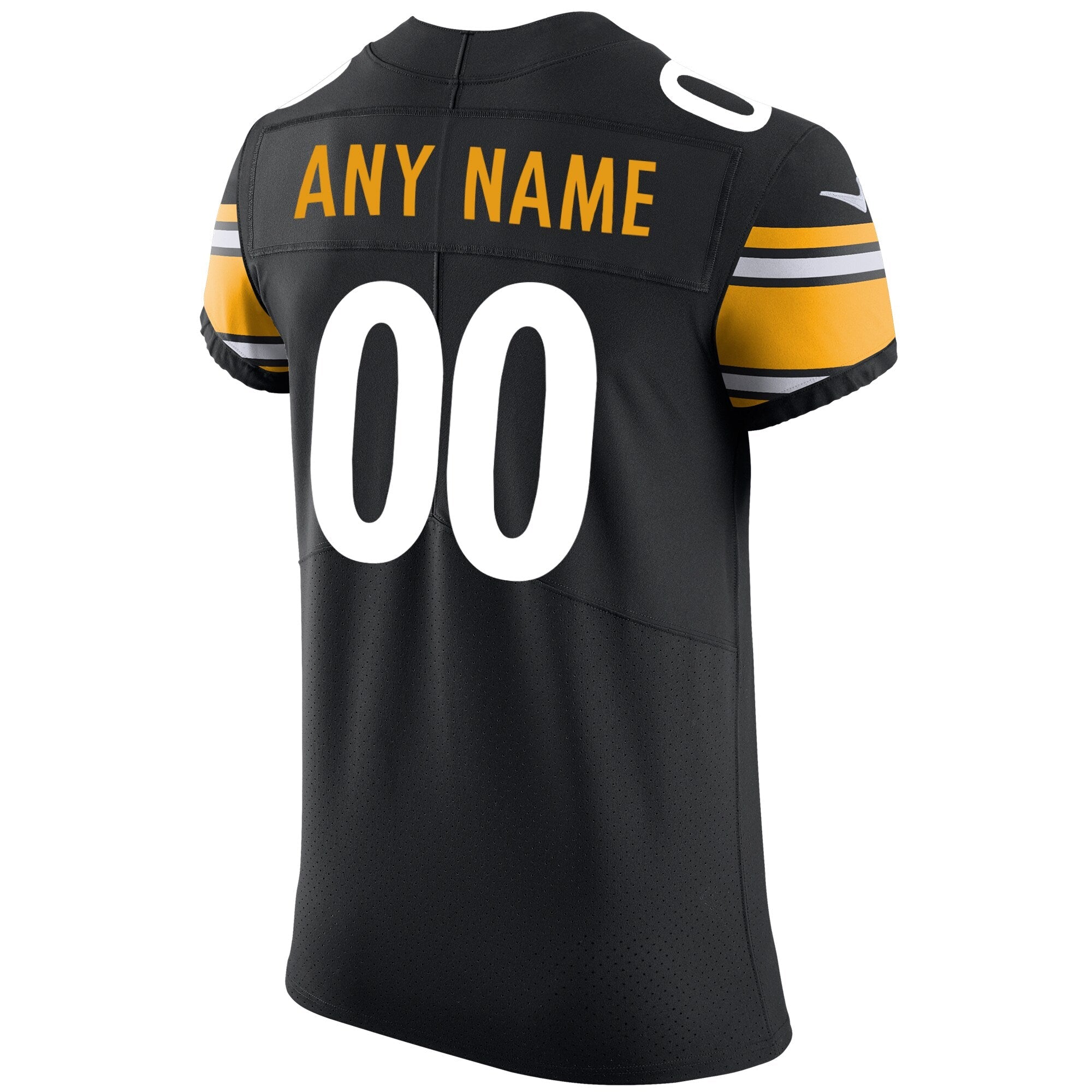 Pittsburgh Steelers Black Vapor Untouchable Custom Elite Jersey