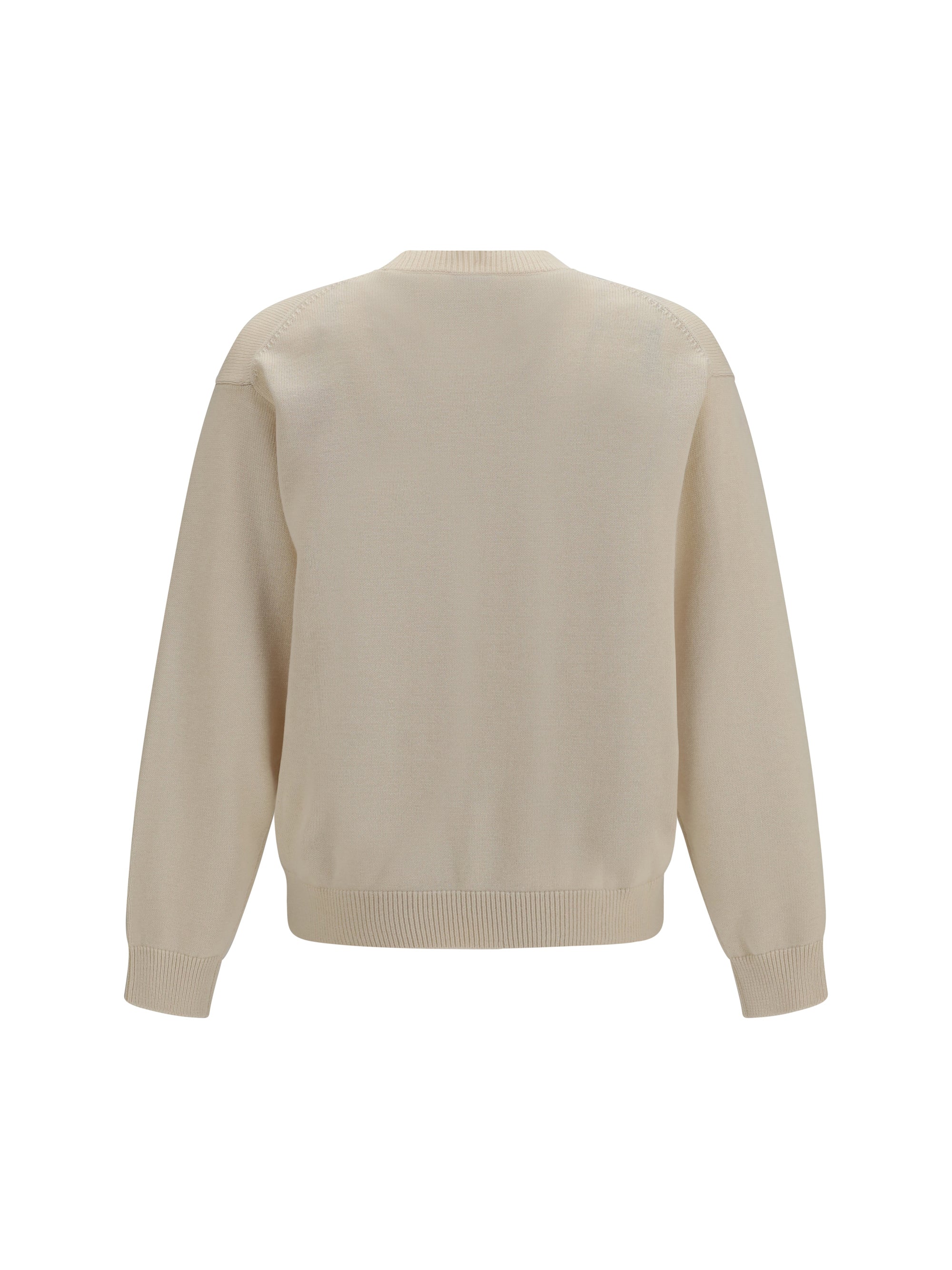 Kenzo Men Kenzo Paris Emblem Embroidered Wool And Cotton Sweater