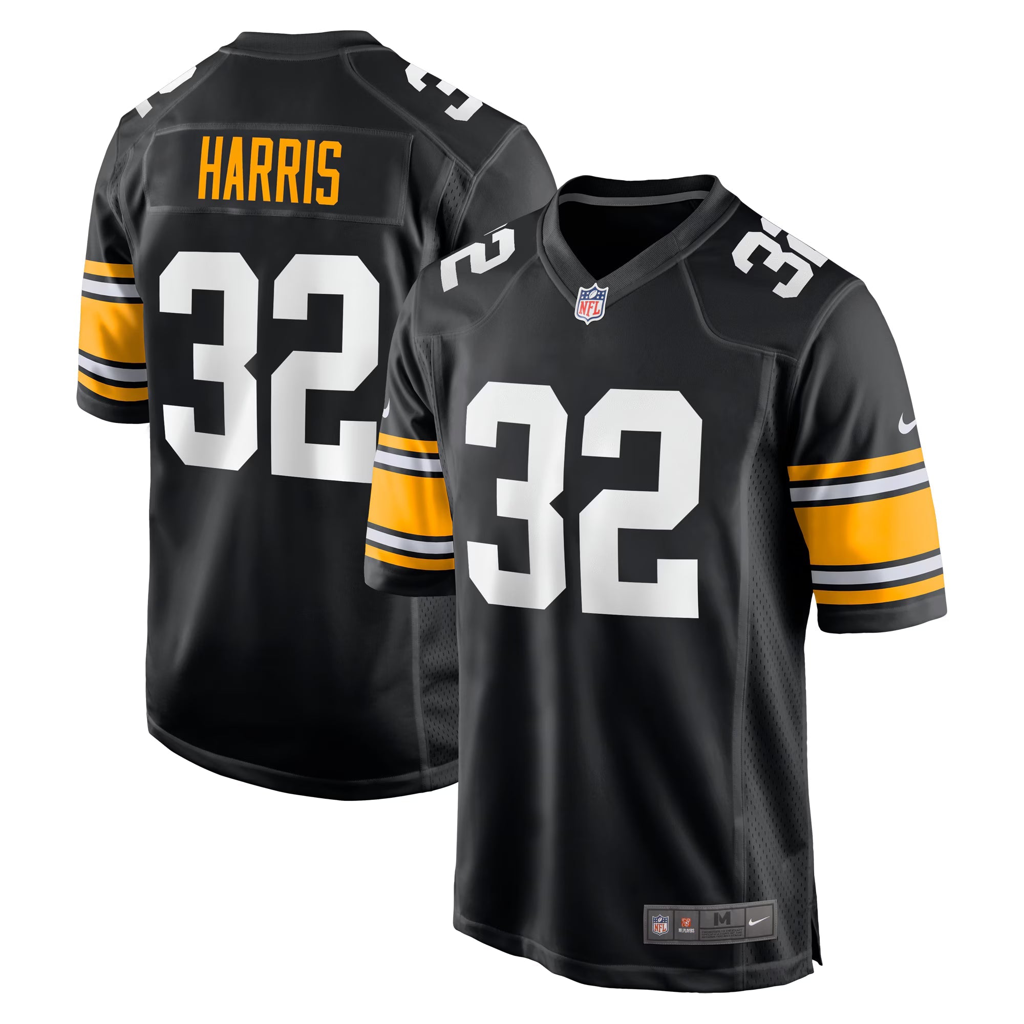 Pittsburgh Steelers Franco Harris Black Alternate Retired Player Jersey